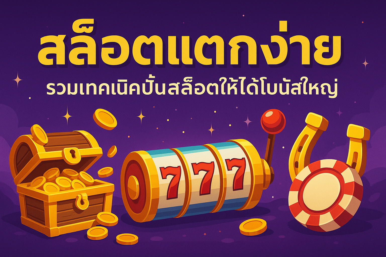 สล็อตแตกง่าย รวมเทคนิคปั่นสล็อตให้ได้โบนัสใหญ่